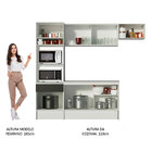 Cozinha Completa Madesa Topazio Com Armário, Balcão E Tampo