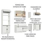 Cozinha Completa Madesa Vicenza Com Armário E Balcão + Tampo