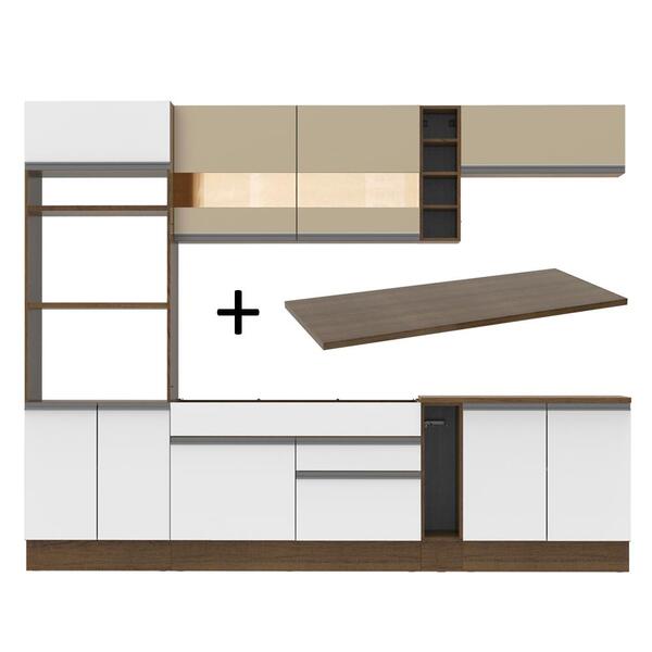 Cozinha Completa Madesa Vicenza Com Armário E Balcão + Tampo