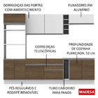 Cozinha Completa Madesa Vicenza Com Armário E Balcão (sem Tam