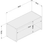 Cozinha Completa Mali 4 Peças 1 Balcão E 3 Aéreos Preto E Cas