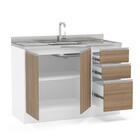 Cozinha Completa Mali 6 Peças 1 Aéreo 4 Balcões E Torre Quent