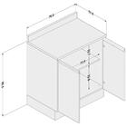 Cozinha Completa Mali 6 Peças 1 Aéreo 4 Balcões E Torre Quent