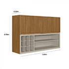 Cozinha Completa Matisse 11 Portas 3 Gavetas Ripado 100% Mdf