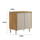 Cozinha Completa Matisse 12 Portas 3 Gavetas Com Vidro Ripado