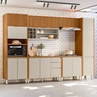 Cozinha Completa Matisse 12 Portas 3 Gavetas Ripado 100% Mdf