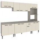 Cozinha Completa Max 14 Portas 1 Gaveta Cinza/champagne Mx04c