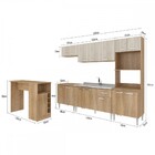 Cozinha Completa Max 15 Portas 1 Gaveta Carvalho/blanche - Fe