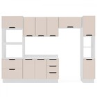 Cozinha Completa Meena 10 Portas 4 Gavetas 40250074 Branco/cr