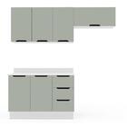 Cozinha Completa Meena 6 Portas 3 Gavetas 40250069 Branco/ver