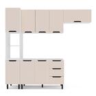 Cozinha Completa Meena 8 Portas 3 Gavetas 40250054 Branco/cre