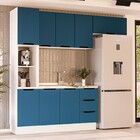Cozinha Completa Meena 8 Portas 3 Gavetas 40250060 Branco/azu