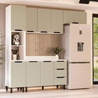 Cozinha Completa Meena 8 Portas 3 Gavetas 40250066 Branco/ver