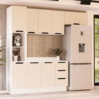 Cozinha Completa Meena 8 Portas 3 Gavetas 40250072 Branco/cre