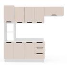 Cozinha Completa Meena 8 Portas 3 Gavetas 40250072 Branco/cre