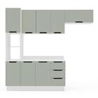 Cozinha Completa Meena 8 Portas 3 Gavetas 40250072 Branco/ver