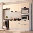 Cozinha Completa Meena 8 Portas 4 Gavetas 40250058 Branco/cre