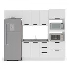 Cozinha Completa Meena 8 Portas 4 Gavetas 40250058 Branco - P