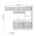 Cozinha Completa Meena 8 Portas 4 Gavetas 40250070 Branco/ver