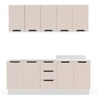 Cozinha Completa Meena 9 Portas 3 Gavetas 40250059 Branco/cre