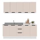 Cozinha Completa Meena 9 Portas 3 Gavetas 40250059 Branco/cre