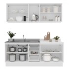 Cozinha Completa Meena 9 Portas 3 Gavetas 40250059 Branco/ver