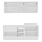Cozinha Completa Meena 9 Portas 3 Gavetas 40250059 Branco/ver
