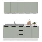 Cozinha Completa Meena 9 Portas 3 Gavetas 40250059 Branco/ver