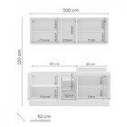 Cozinha Completa Meena 9 Portas 3 Gavetas 40250059 Branco/ver