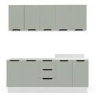 Cozinha Completa Meena 9 Portas 3 Gavetas 40250059 Branco/ver