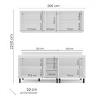 Cozinha Completa Meena 9 Portas 3 Gavetas 40250065 Branco/azu