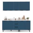 Cozinha Completa Meena 9 Portas 3 Gavetas 40250065 Branco/azu