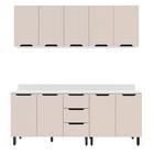 Cozinha Completa Meena 9 Portas 3 Gavetas 40250065 Branco/cre