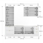 Cozinha Completa Miami 9 Portas 5 Gavetas 100% Mdf Americana