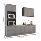 Cozinha Completa Miami 9 Portas 5 Gavetas 100% Mdf Americana