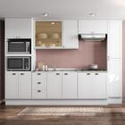 Cozinha Completa Milla Look 100% Mdf Armário E Balcão Branco