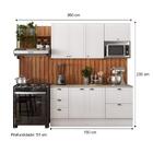 Cozinha Completa Milla Max Armário E Balcão Branco Carraro