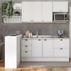 Cozinha Completa Milla Pro 100% Mdf Armário E Balcão Branco C