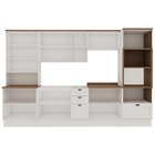 Cozinha Completa Modulada 100% Mdf 6 Peças Com Cristaleira Il