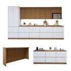 Cozinha Completa Modulada 10 Peças 14 Portas 11 Gavetas Com R