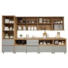 Cozinha Completa Modulada 10 Peças 14 Portas 11 Gavetas Norte