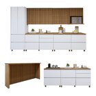 Cozinha Completa Modulada 10 Peças 14 Portas 11 Gavetas Norte