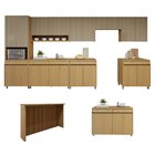 Cozinha Completa Modulada 10 Peças 17 Portas 5 Gavetas 100% M