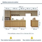 Cozinha Completa Modulada 10 Peças 17 Portas 5 Gavetas Com Ro