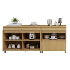 Cozinha Completa Modulada 2 Peças 3 Portas 3 Gavetas 100% Mdf