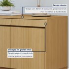 Cozinha Completa Modulada 2 Peças 4 Portas 2 Gavetas Com Roda