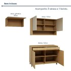 Cozinha Completa Modulada 3 Peças 5 Portas 2 Gavetas 100% Mdf