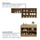 Cozinha Completa Modulada 3 Peças 5 Portas 2 Gavetas Com Roda