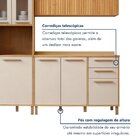 Cozinha Completa Modulada 3 Peças 9 Portas 2 Gavetas Salvador