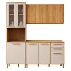 Cozinha Completa Modulada 3 Peças 9 Portas 2 Gavetas Salvador